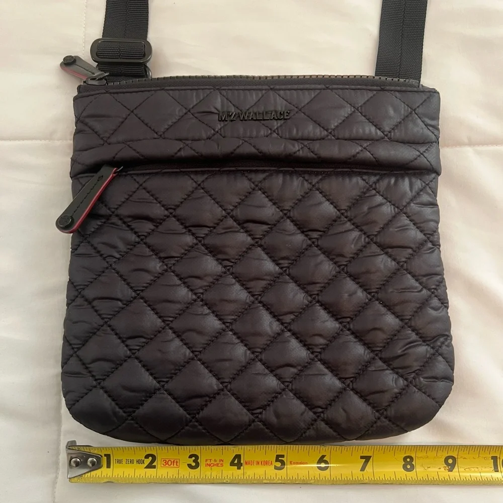 MZ Wallace Metro Flat Crossbody Bag in Black - Picture 10 of 12